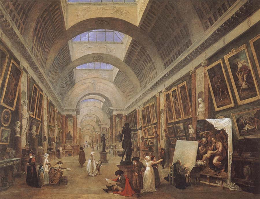 Design for the Grande Galerie in the Louvre